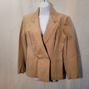 Vintage Adolph Schuman Light Tan Ultra Suede Jacket